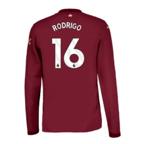 Camiseta tercera RODRIGO Manchester City 2024/25 de manga larga para hombres