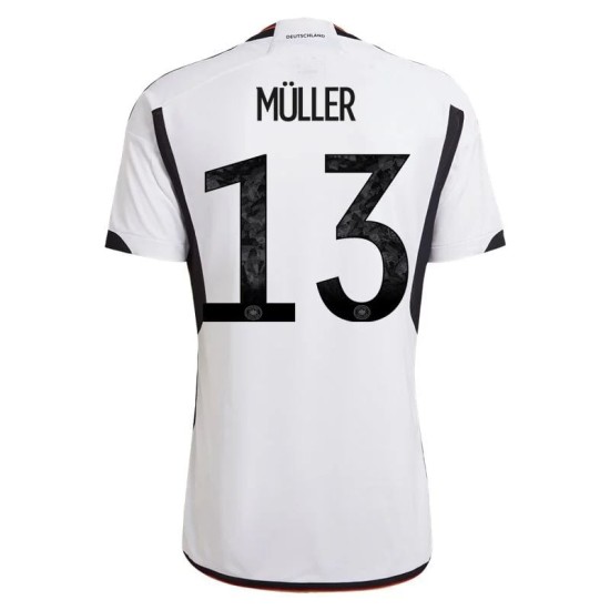 Thomas Muller #13 Alemania Camiseta de Local Mundial 2022 Thomas Muller #13 Alemania Camiseta de Local Mundial 2022