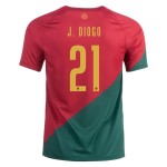 Diogo Jota #21 Portugal Camiseta de Local Mundial 2022