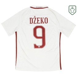 Camiseta retro Roma 2016/17 visitante para hombre Džeko #9