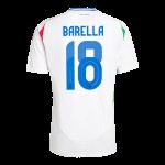 Nicolo Barella #18 Italia Camiseta de Visita EURO 2024