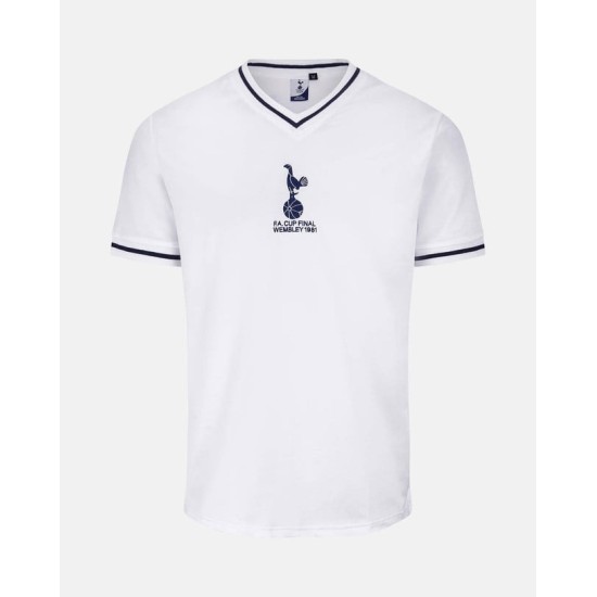 Camiseta Retro Final FA Cup Casa Tottenham Hotspur Infantil 1981 #6