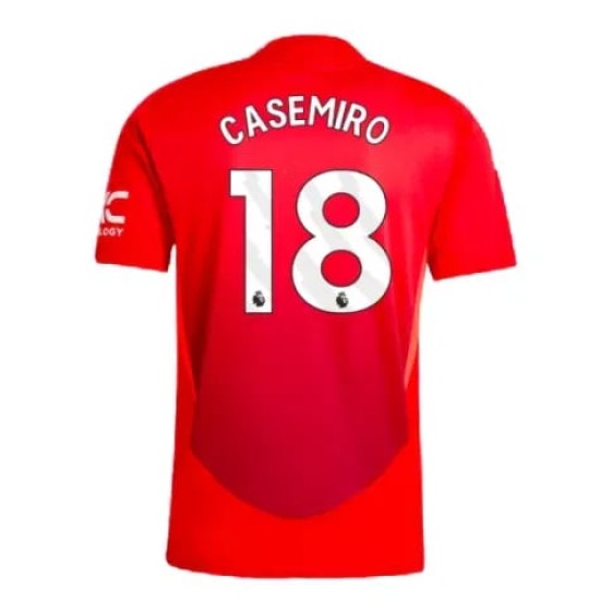 Camiseta de casa CASEMIRO Manchester United 2024/25 para niños