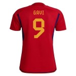 Gavi #9 España Camiseta de Local Mundial 2022