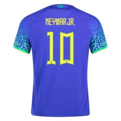 Neymar #10 Brasil Camiseta de Visita Mundial 2022