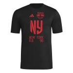 Camiseta Tercera Hook AEROREADY 2025 del New York Red Bulls para Mujer - Negra Camiseta Tercera Hook AEROREADY 2025 del New York Red Bulls para Mujer - Negra