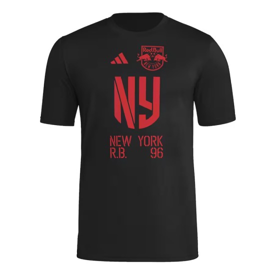 Camiseta Tercera Hook AEROREADY 2025 del New York Red Bulls para Mujer - Negra Camiseta Tercera Hook AEROREADY 2025 del New York Red Bulls para Mujer - Negra