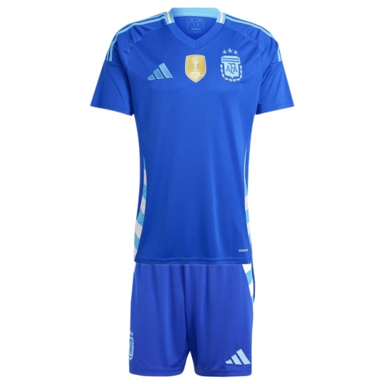 Camiseta+Pantalones Cortos Infantil Argentina de Visita Copa América 2024 Camiseta+Pantalones Cortos Infantil Argentina de Visita Copa América 2024