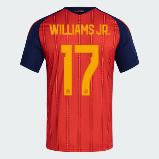 Camiseta Oficial Local España 2026 Niño WILLIAMS JR. #17 Camiseta Oficial Local España 2026 Niño WILLIAMS JR. #17