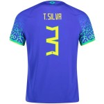 Camiseta de visitante T.SILVA Brasil 2022/23 para mujeres