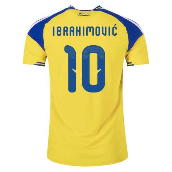 Camiseta Auténtica Local Suecia 2026 para Niño IBRAHIMOVIĆ #10 Camiseta Auténtica Local Suecia 2026 para Niño IBRAHIMOVIĆ #10