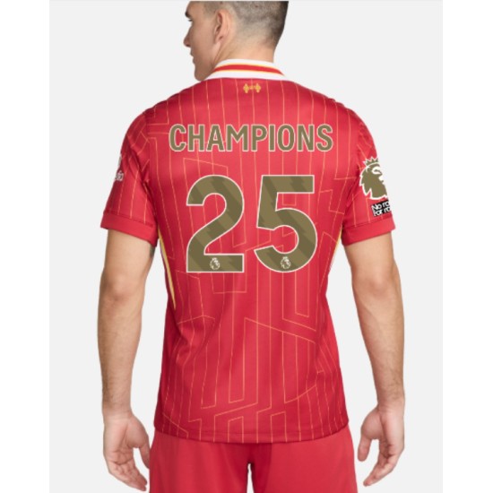 Camiseta Hombre Liverpool 2024/25 Local Campeones LFC - CAMPEONES 25