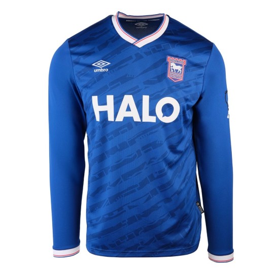Niño Ipswich Town 2025/26 Camiseta Local Manga Larga