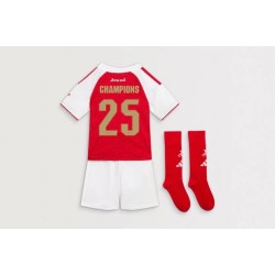 Kit Niño Arsenal 2025/26 Local Campeones UWCL
