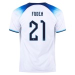 Phil Foden #21 Inglaterra Camiseta de Local Mundial 2022 Phil Foden #21 Inglaterra Camiseta de Local Mundial 2022
