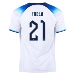 Phil Foden #21 Inglaterra Camiseta de Local Mundial 2022