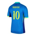Camiseta de visitante RODRYGO Brasil 2024 para mujeres