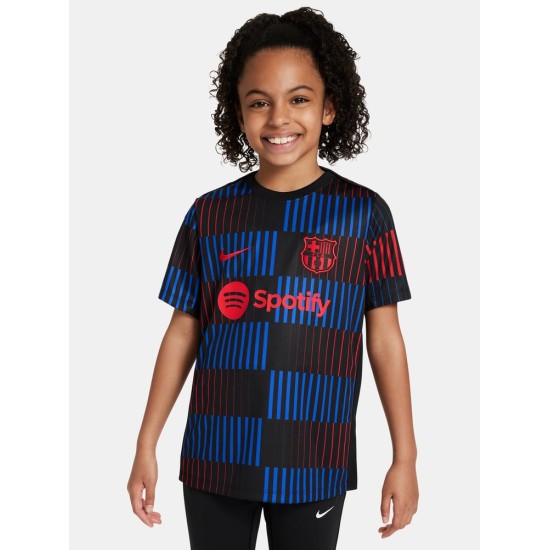 Camiseta de prematch de visitante de niño FC Barcelona 2024/25