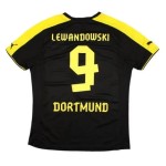 Camiseta de visitante LEWANDOWSKI BVB Borussia Dortmund 2013/14 para niños
