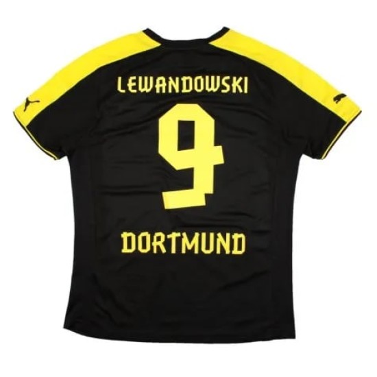 Camiseta de visitante LEWANDOWSKI BVB Borussia Dortmund 2013/14 para niños