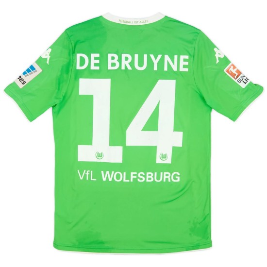 Camiseta de casa DE BRUYNE VfL Wolfsburg 2014/15 para hombres