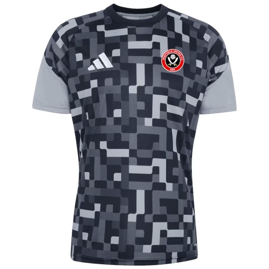 Camiseta de Prepartido de la Tercera Equipación Sheffield United 2026/27 Infantil - Negro Camiseta de Prepartido de la Tercera Equipación Sheffield United 2026/27 Infantil - Negro