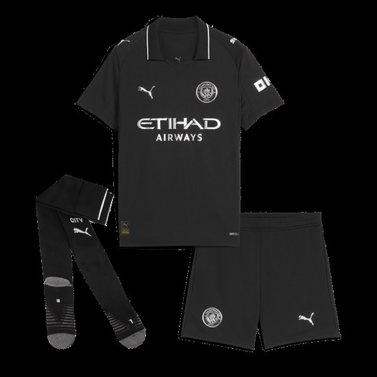Kit de Visitante Niño Manchester City 2025/26