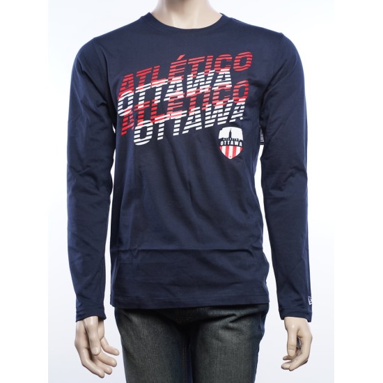 Camiseta Manga Larga New Era Tercera 2025 Hombre Atlético Ottawa