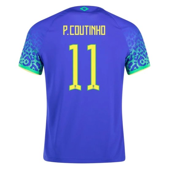 Philippe Coutinho #11 Brasil Camiseta de Visita Mundial 2022