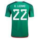 Hirving Lozano #22 México Camiseta de Local Mundial 2022 Hirving Lozano #22 México Camiseta de Local Mundial 2022