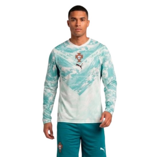 Camiseta de Manga Larga de la Copa Mundial 2026 de Portugal Segunda Equipación para Niño Camiseta de Manga Larga de la Copa Mundial 2026 de Portugal Segunda Equipación para Niño
